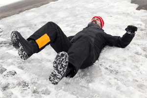Information onpremises liability slip and fall on hard snow