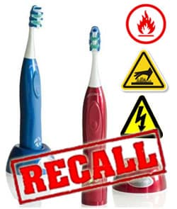 Spinbrush Sonic Toothbrushes Recalled For Fire, Burn And Shock Hazards