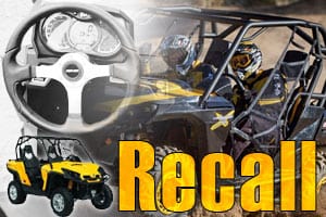 can am recall steering problems