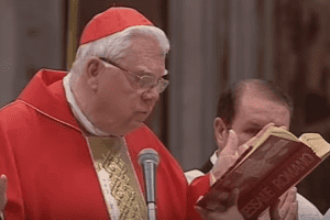 Cardinal Bernard Law in Rome