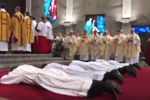 Accused Priests having mass