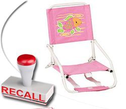 CPSC Announces Recall for Children’s Beach Chairs Due to Laceration Hazard