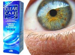 Clear Care Contact Lens Cleaning Solution Linked To Eye Burns