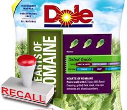 Dole Recalls Hearts of Romaine Bagged Salad for Listeria