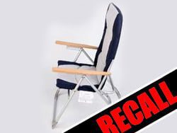 Folding Deck Chairs Recalled For Collapse Hazard