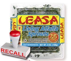 Leasa Living Alfalfa Sprouts Recalled For Possible Salmonella Risk