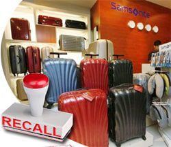 Samsonite Recalls Quarter Million Suitcases in Cancer Scare