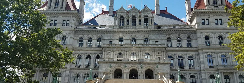 At the New York State Capitol, shown here, legislators passed the NY Child Victims Act in 2019