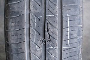 Motor vehicle accidents caused tire separations and blowouts
