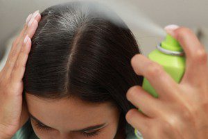 Aerosol dry conditioner and shampoo spray benzene recall