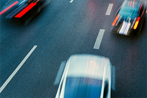 Traffic accidents caused by dangerous traffic lane changes